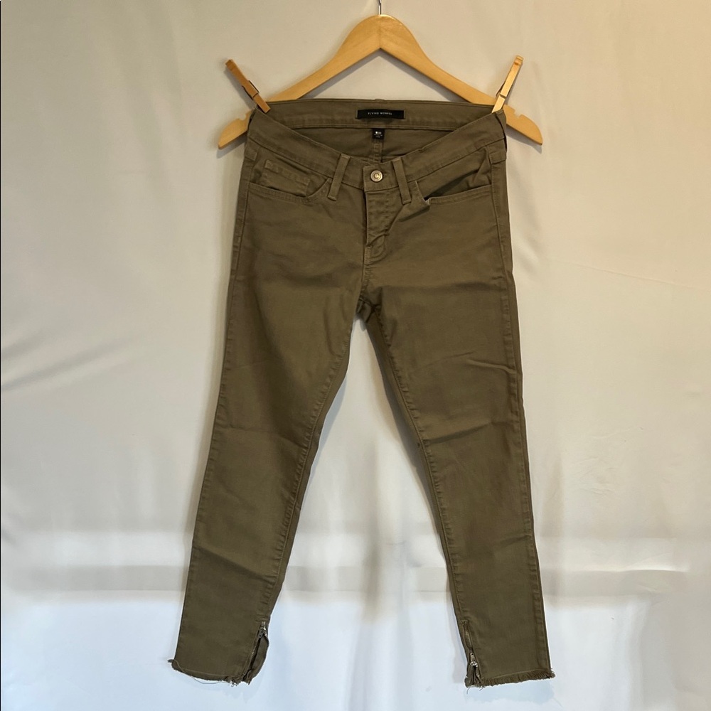 Flying Monkey Khaki Ankle Jeans
